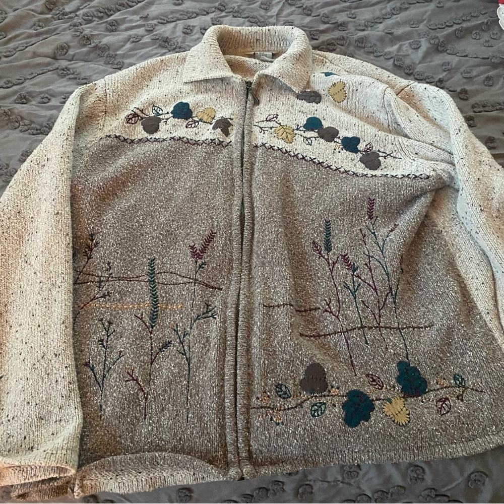 Teddi Retro Jacket with Fall Designs